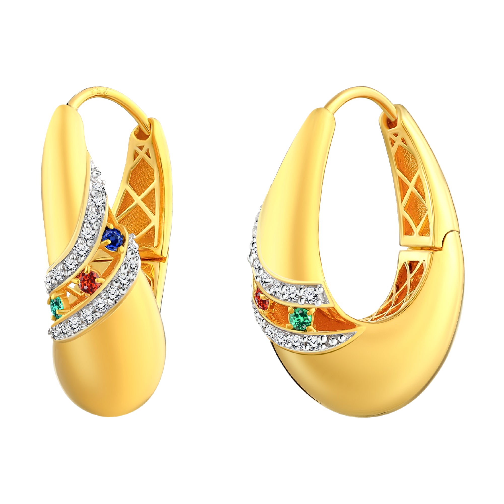 925 STERLING SILVER LE MESH EARRINGS