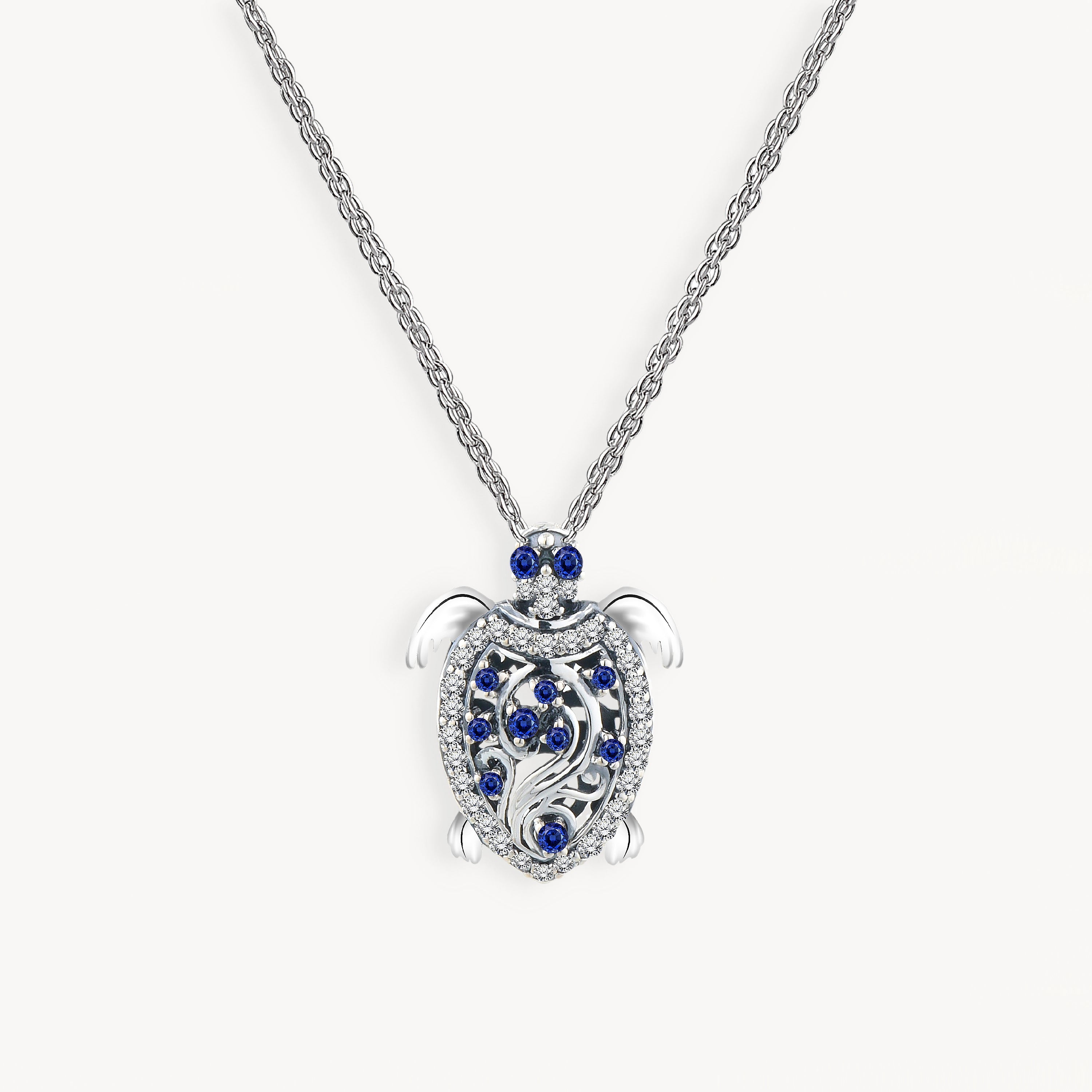 925 STERLING SILVER TURTLE PENDANT WITH CHAIN