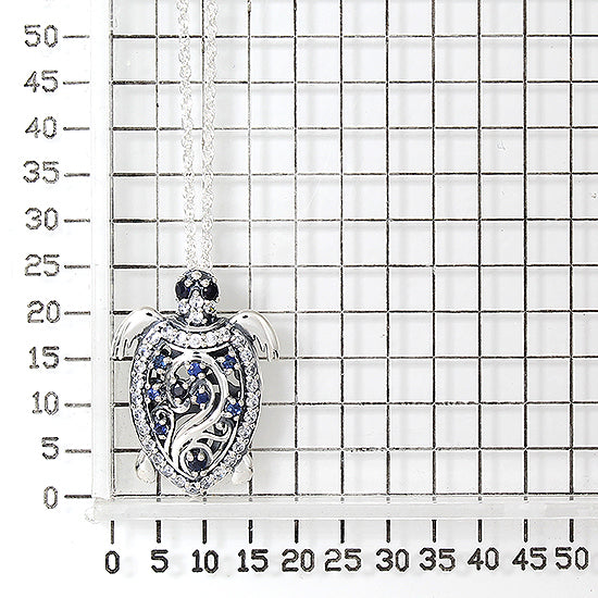 925 STERLING SILVER TURTLE PENDANT WITH CHAIN