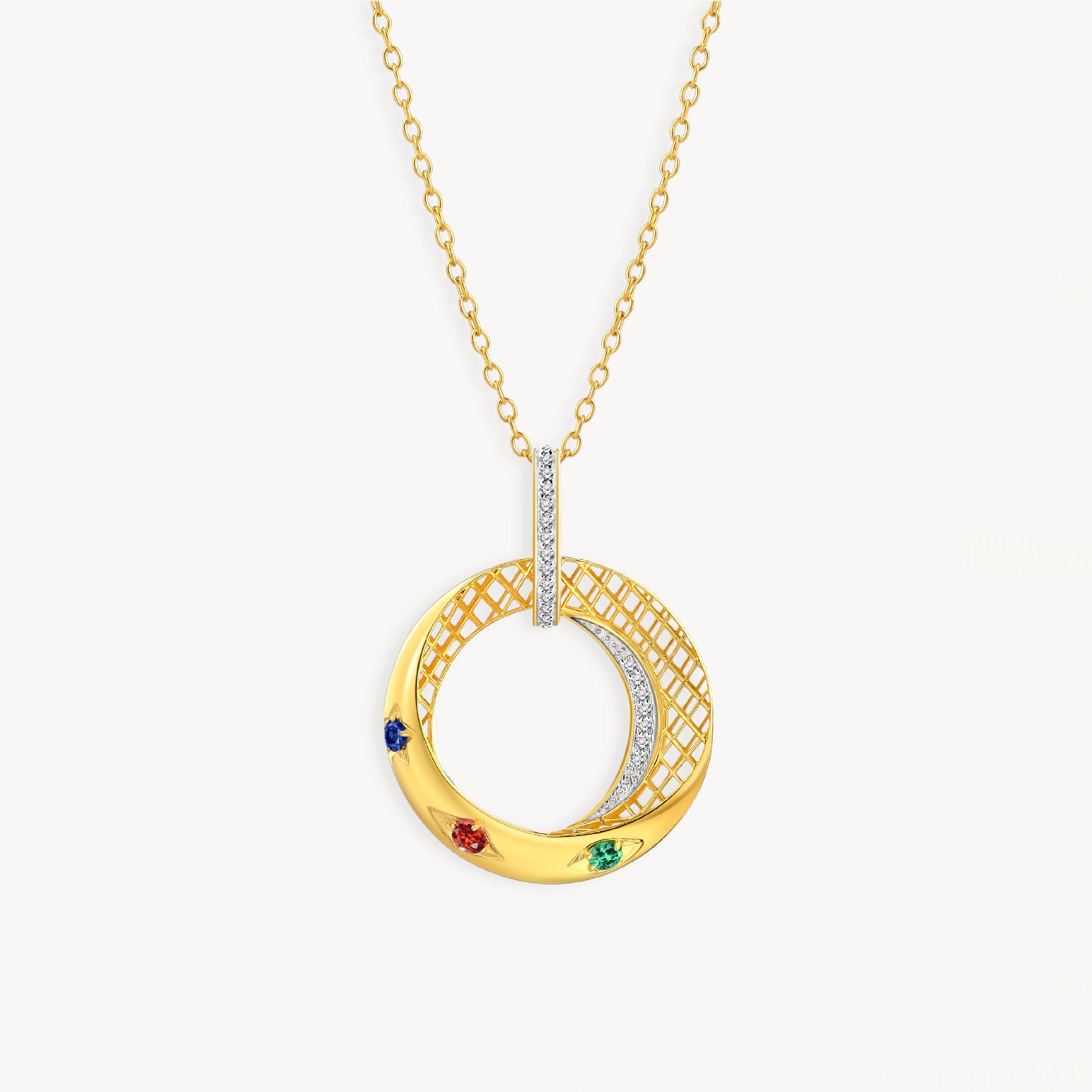 925 STERLING SILVER PENDANT WITH STONE