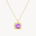 925 STERLING SILVER PENDANT WITH AMETHYST