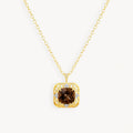 925 STERLING SILVER PENDANT WITH SMOKY QUARTZ