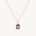 925 STERLING SILVER PENDANT WITH AMETHYST