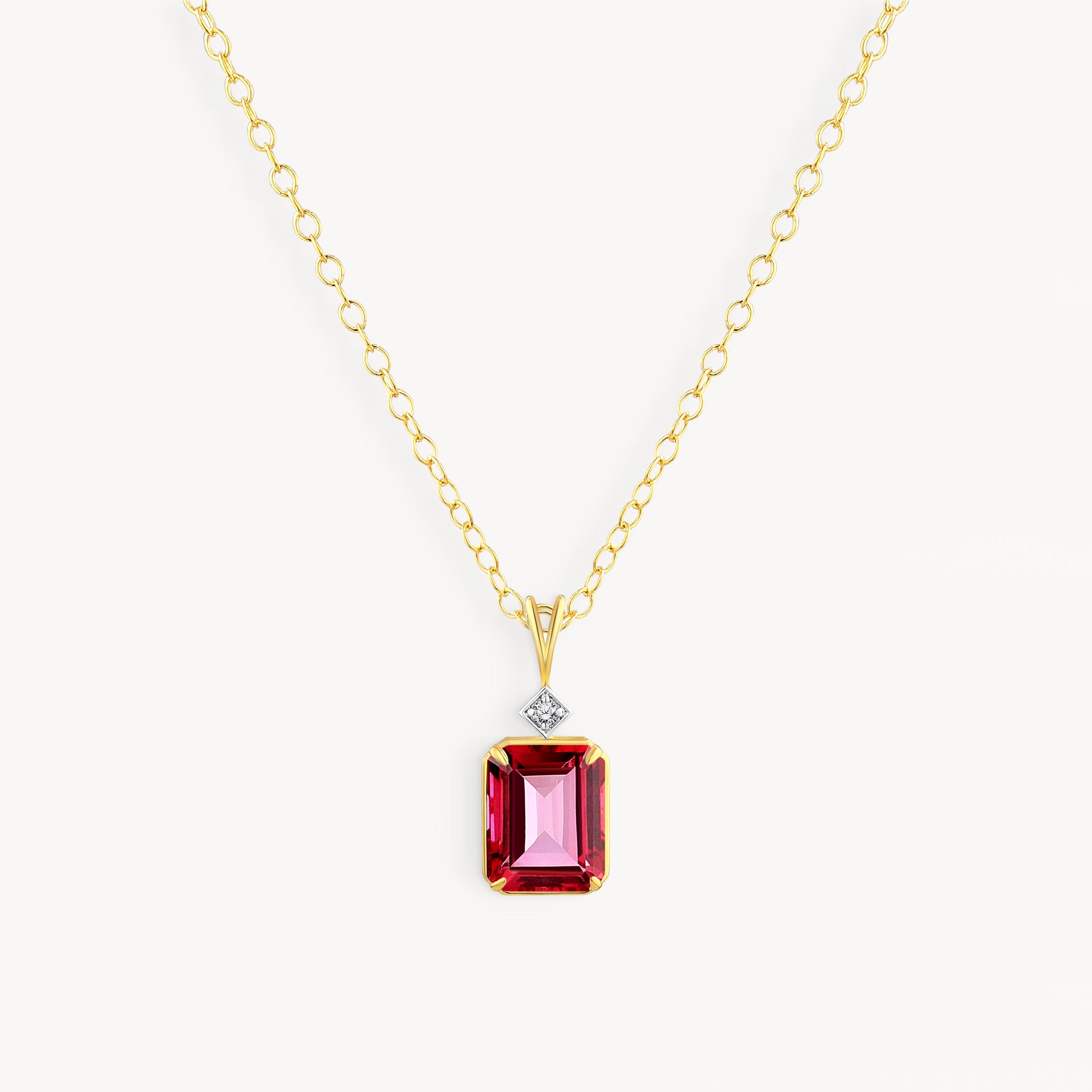 925 STERLING SILVER PENDANT WITH PINK TOPAZ