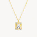 925 STERLING SILVER PENDANT WITH WHITE TOPAZ
