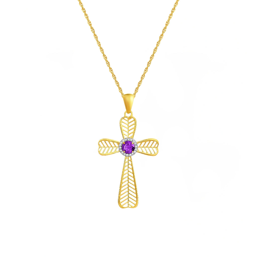 925 STERLING SILVER NECKLACES WITH AMETHYST