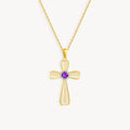 925 STERLING SILVER NECKLACES WITH AMETHYST