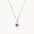 925 STERLING SILVER PENDANT WITH AMETHYST