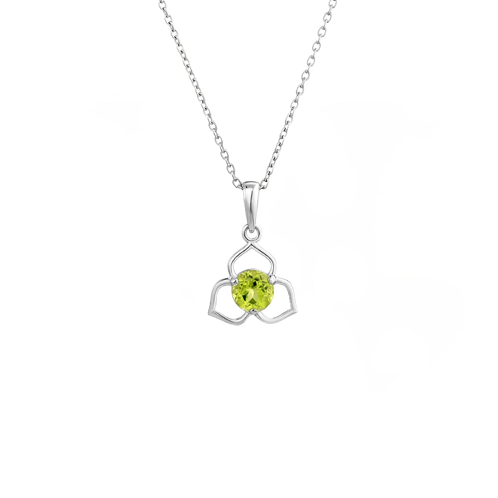 925 STERLING SILVER PENDANT WITH PERIDOT