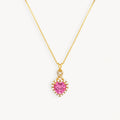 925 STERLING SILVER PENDANT WITH PINK TOPAZ