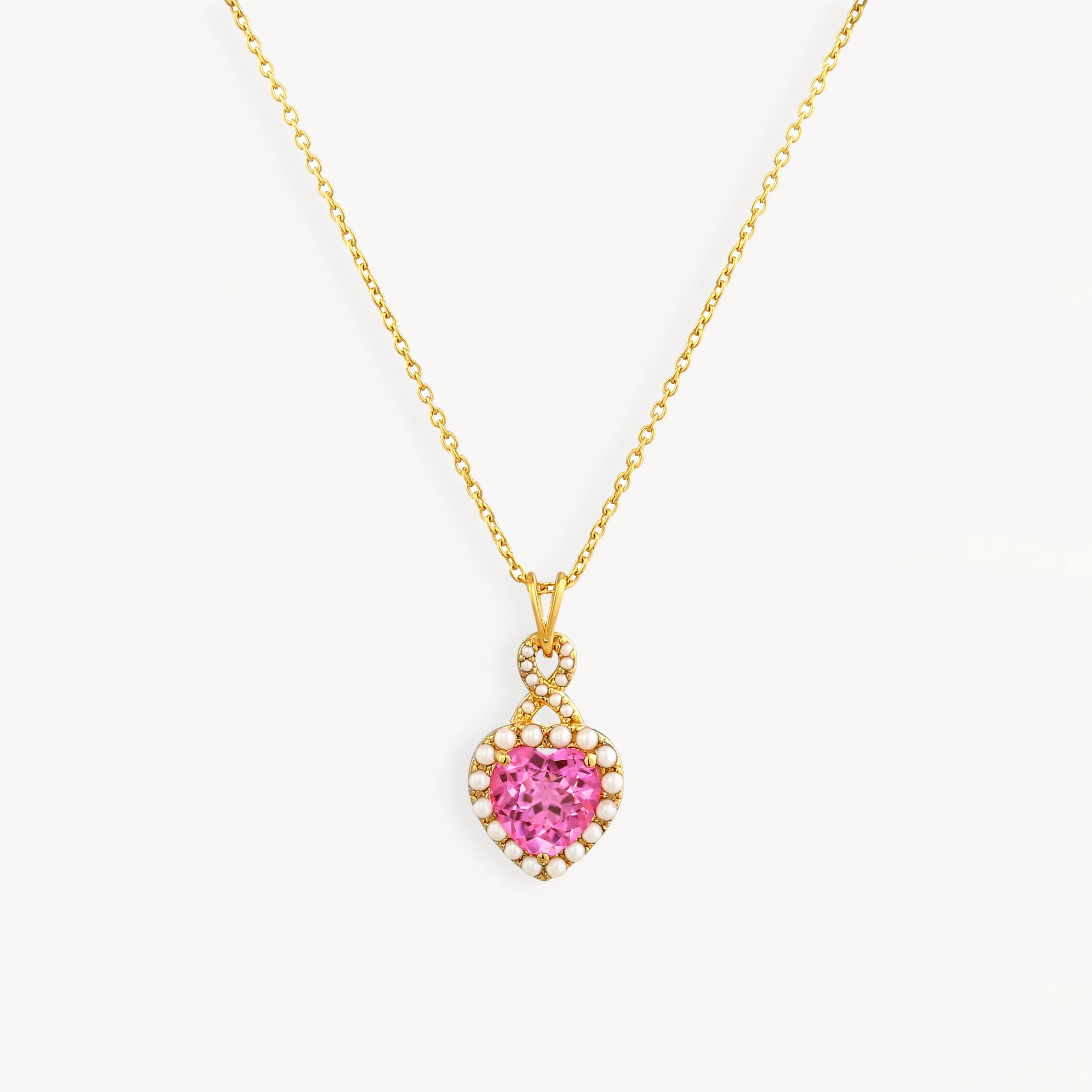 925 STERLING SILVER PENDANT WITH PINK TOPAZ