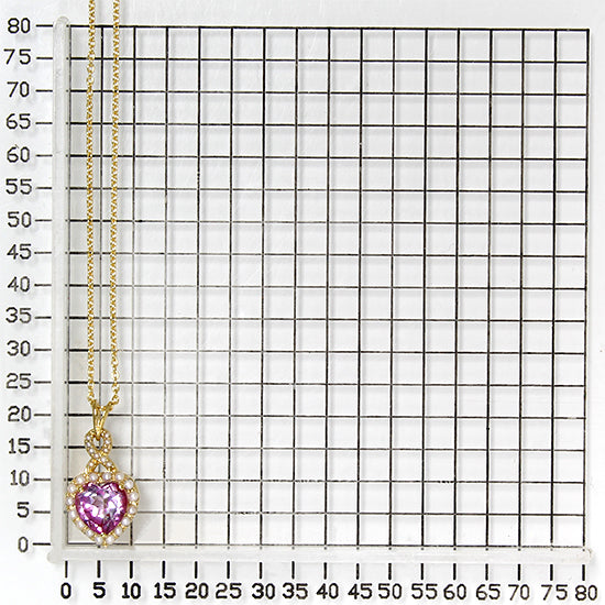 925 STERLING SILVER PENDANT WITH PINK TOPAZ