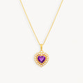 925 STERLING SILVER PENDANT WITH AMETHYST