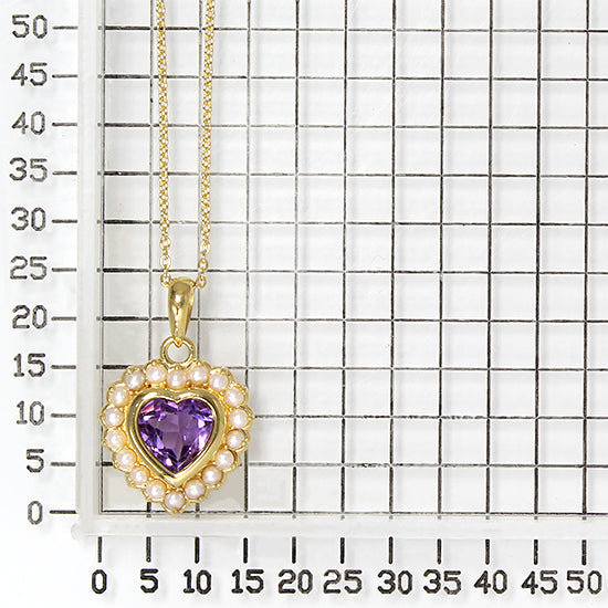 925 STERLING SILVER PENDANT WITH AMETHYST