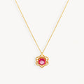 925 STERLING SILVER PENDANT WITH PINK TOPAZ