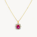 925 STERLING SILVER PENDANT WITH RUBY