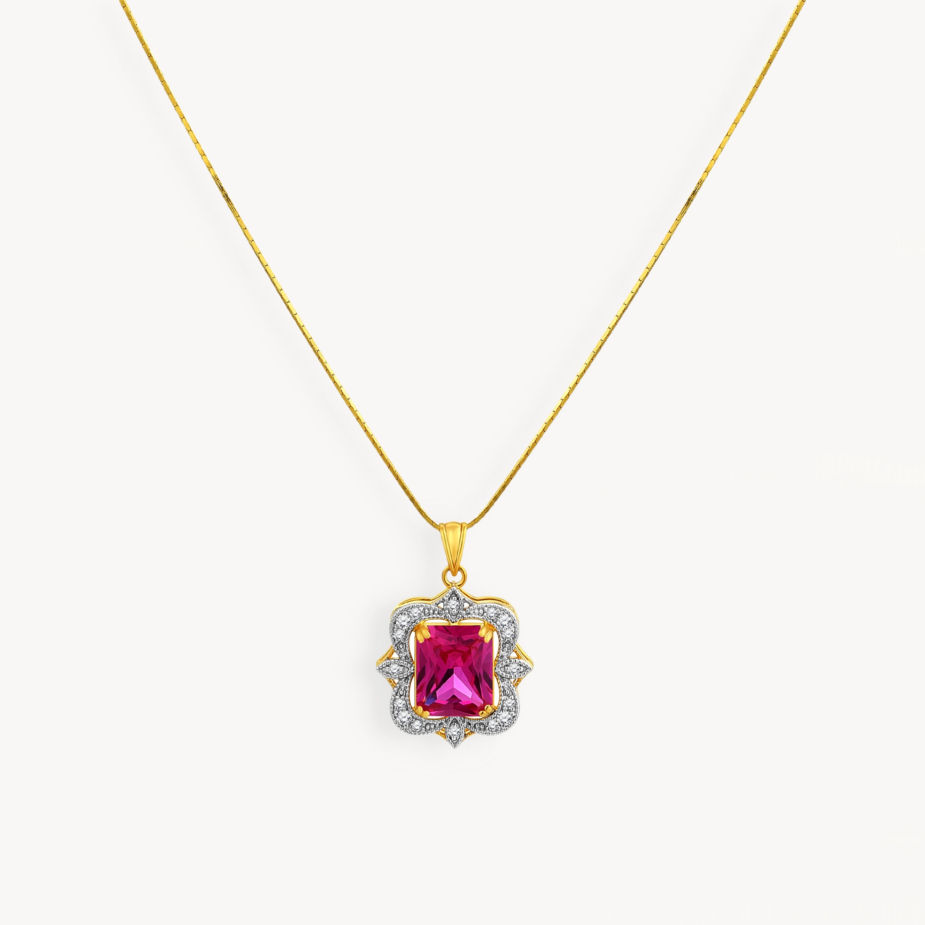 925 STERLING SILVER PENDANT WITH RUBY