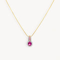 925 STERLING SILVER PENDANT WITH RUBY