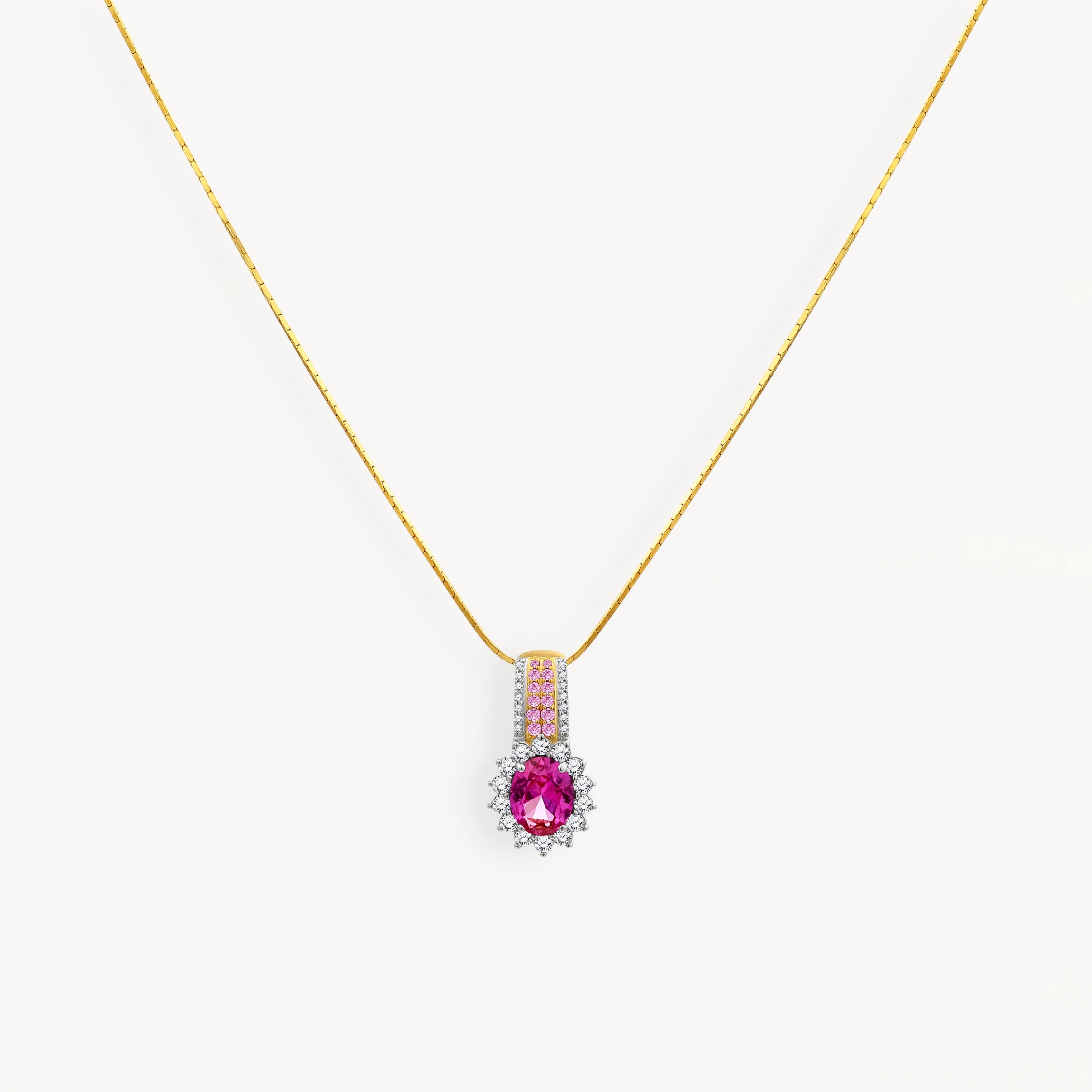 925 STERLING SILVER PENDANT WITH RUBY