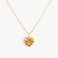 925 STERLING SILVER PENDANT WITH MULTICOLOR STONES