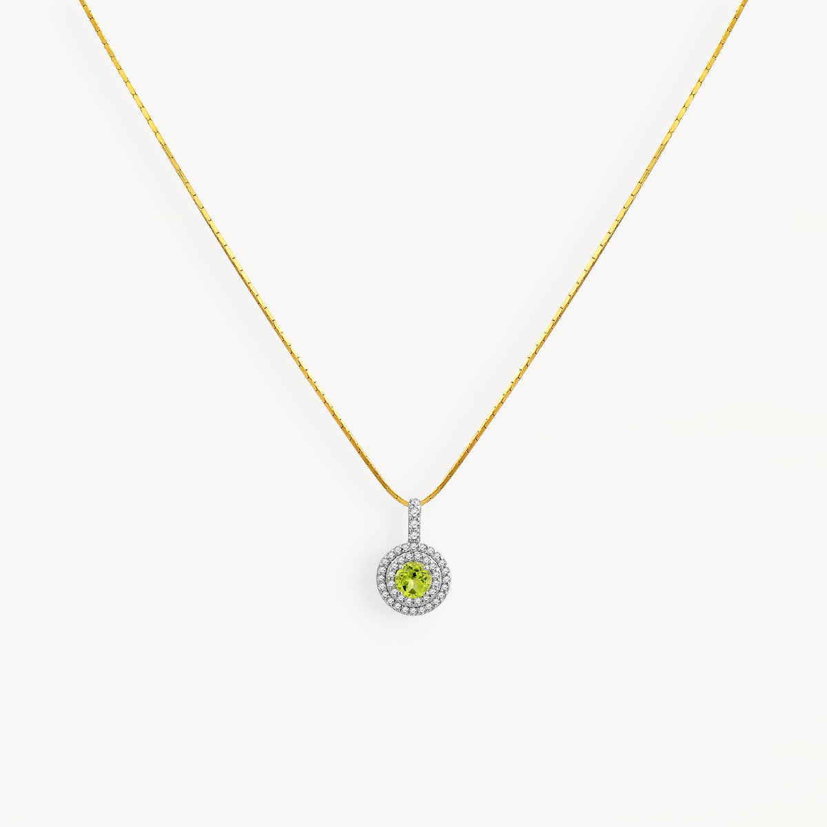 925 STERLING SILVER PENDANT WITH PERIDOT