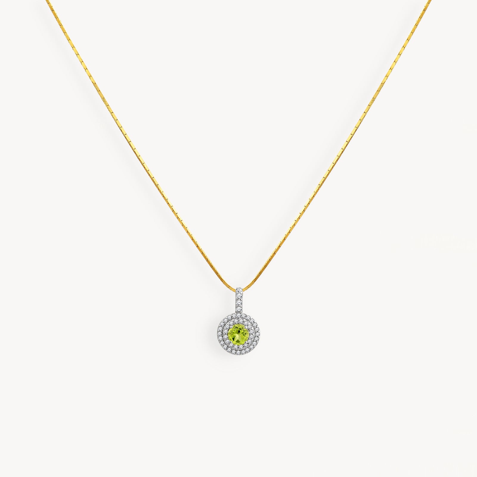 925 STERLING SILVER PENDANT WITH PERIDOT