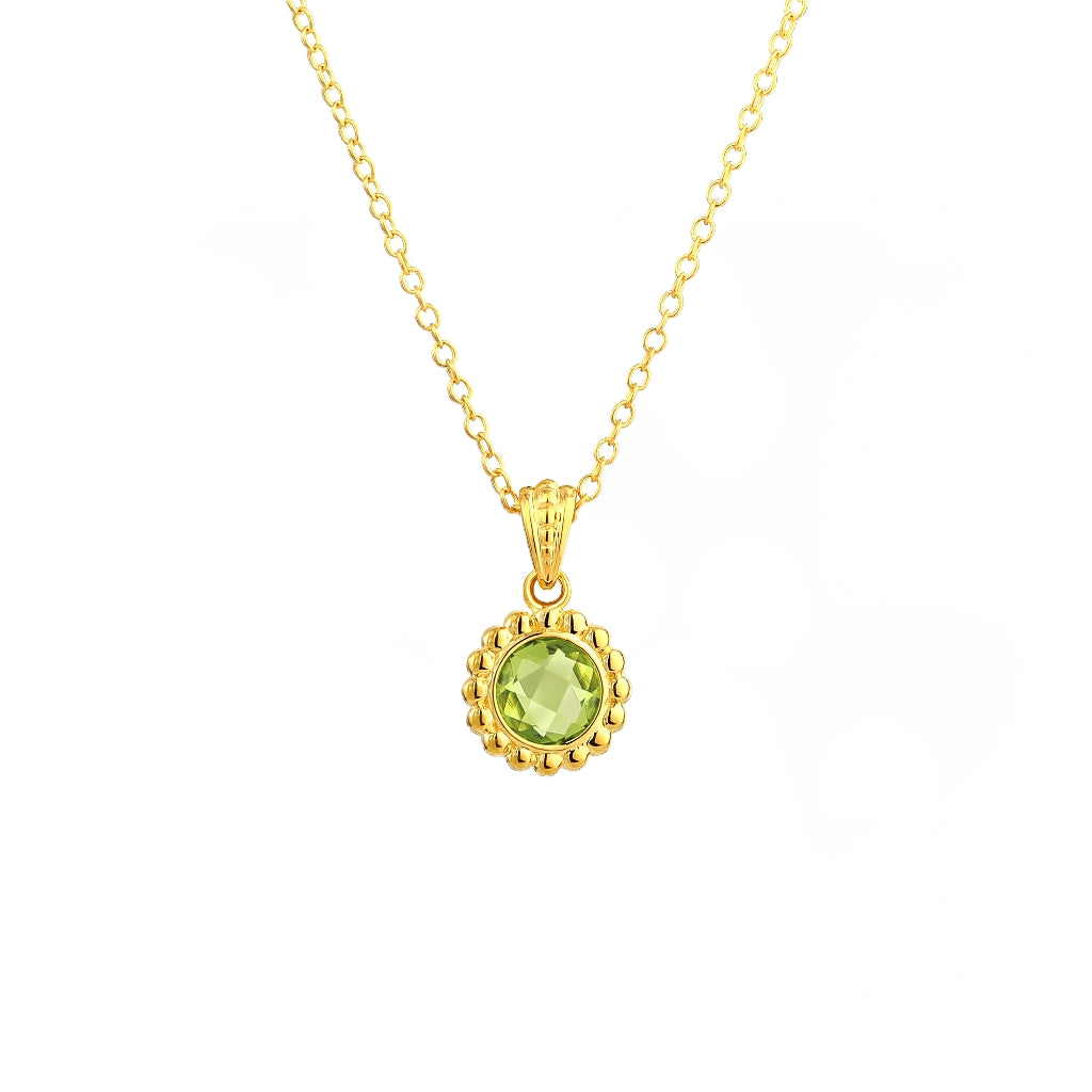 925 STERLING SILVER PENDANT WITH PERIDOT