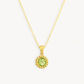 925 STERLING SILVER PENDANT WITH PERIDOT