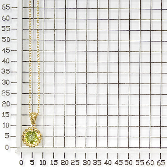 925 STERLING SILVER PENDANT WITH PERIDOT