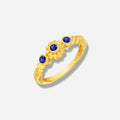 925 STERLING SILVER RING WITH SAPPHIRE