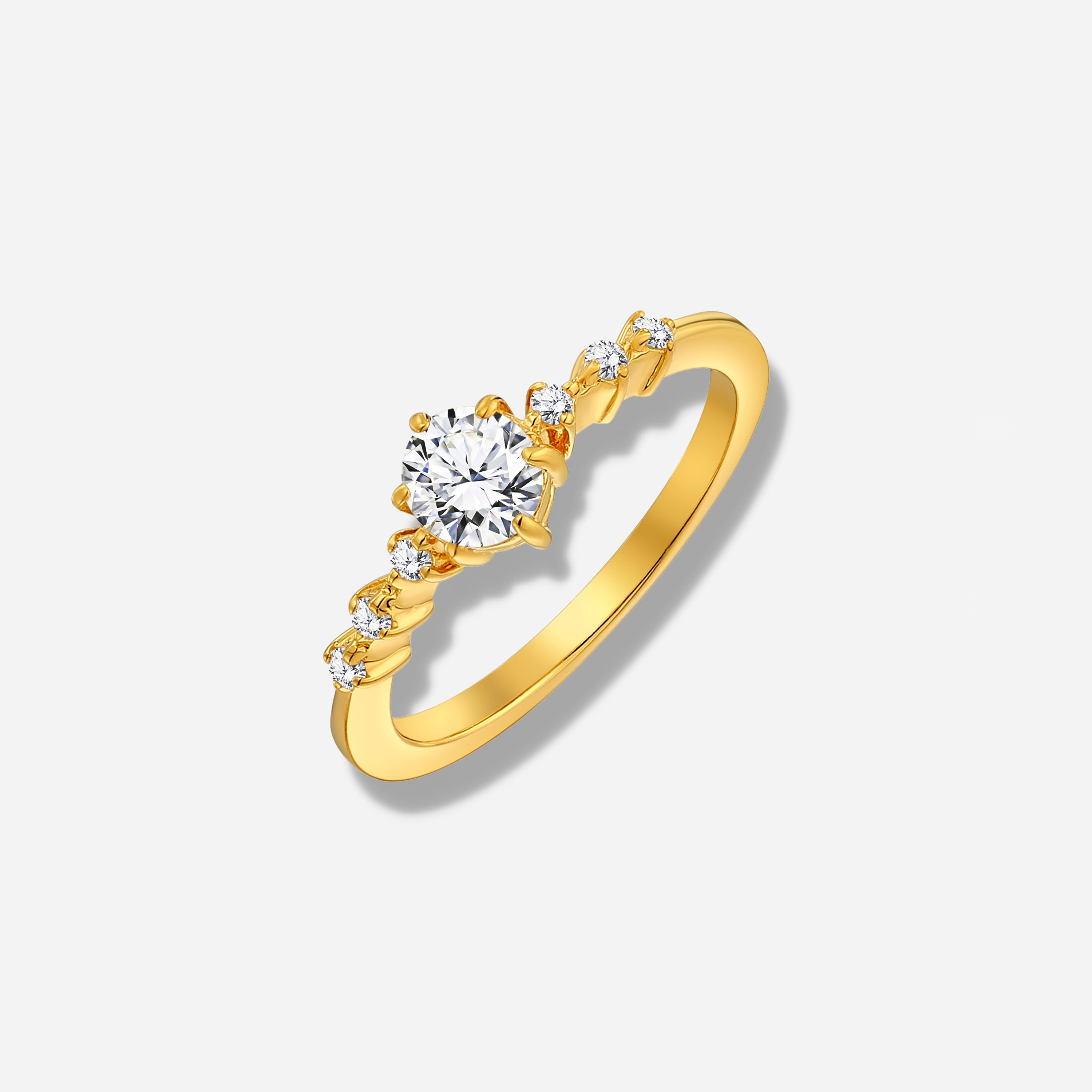 925 STERLING SILVER RING WITH CUBIC ZIRCONIA