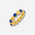 925 STERLING SILVER RING WITH LAPIS LAZULI