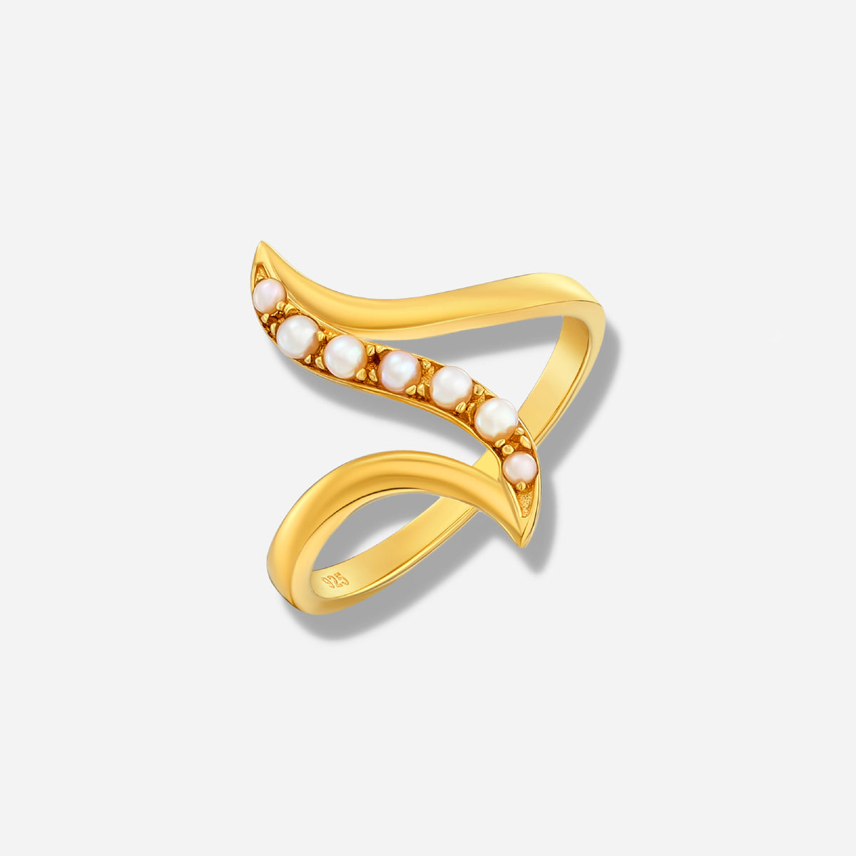 925 STERLING SILVER RING WITH FRESHWATER PEARL