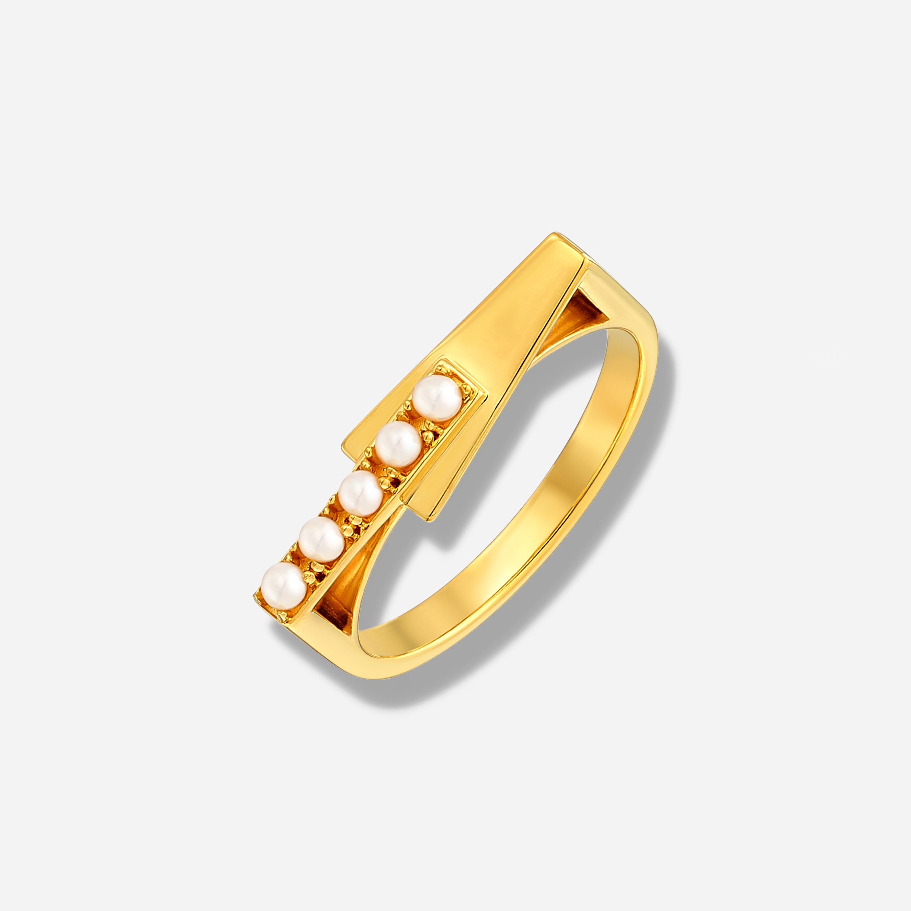 925 STERLING SILVER RING WITH FRESHWATER PEARL