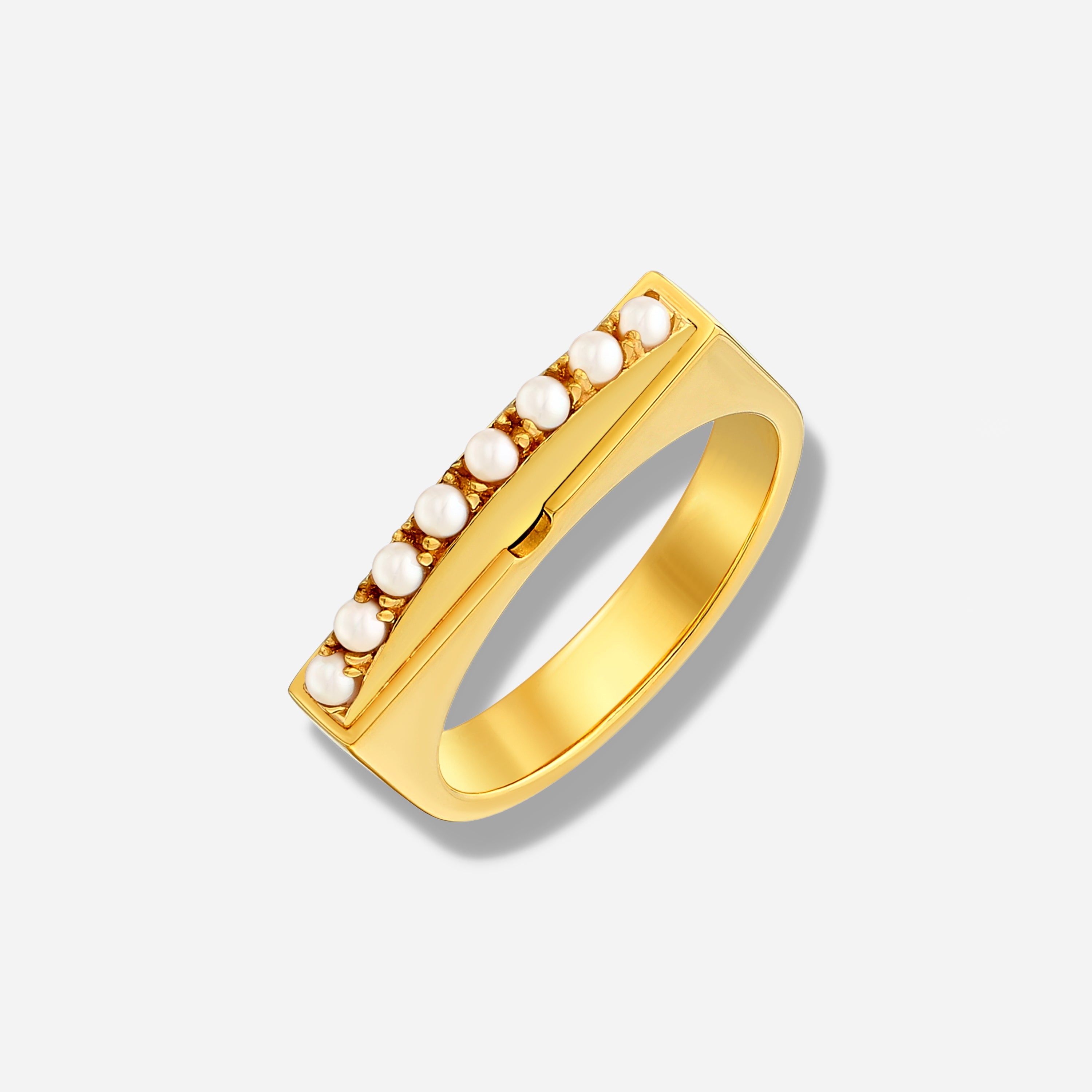 925 STERLING SILVER RING WITH FRESHWATER PEARL