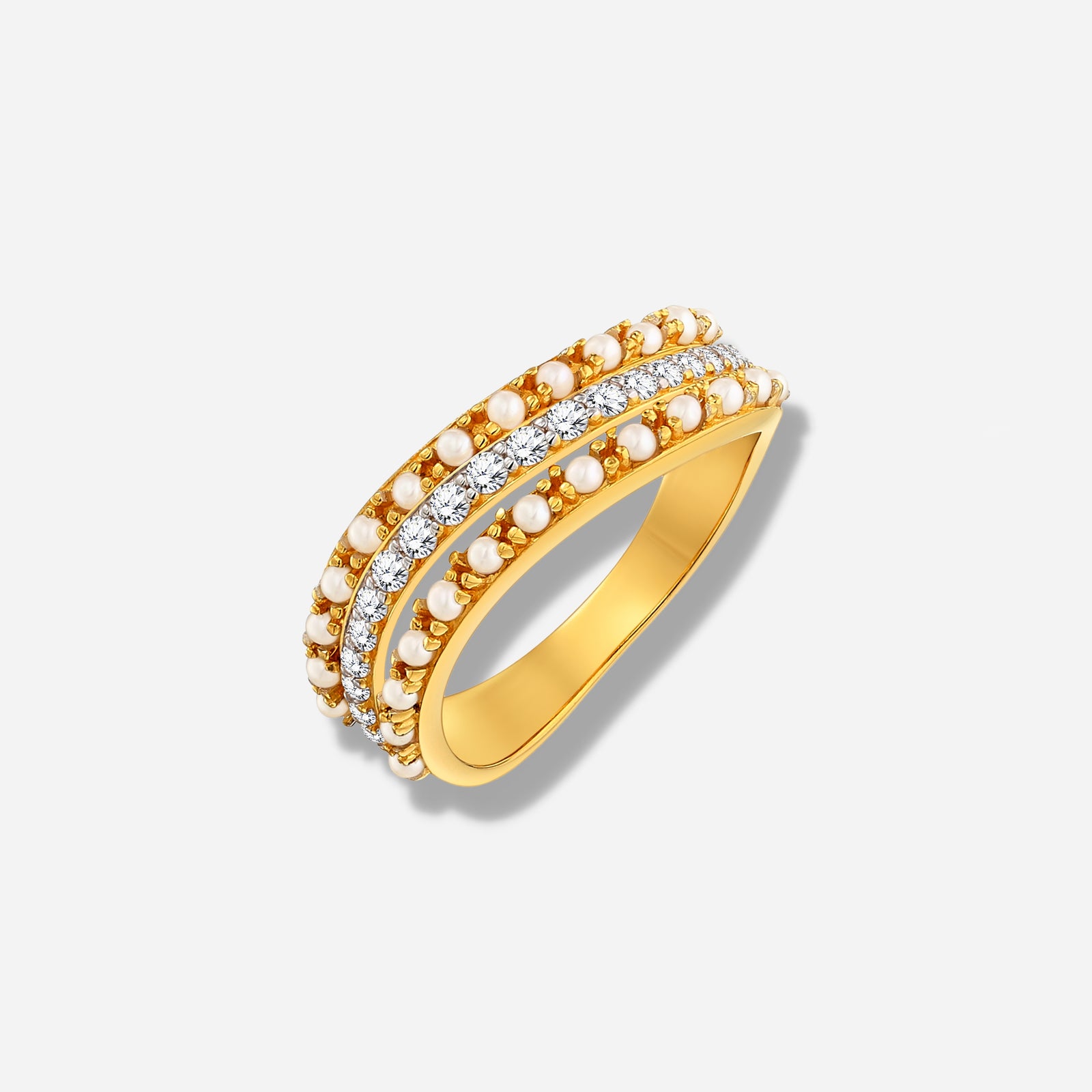 925 STERLING SILVER RING WITH FRESHWATER PEARL