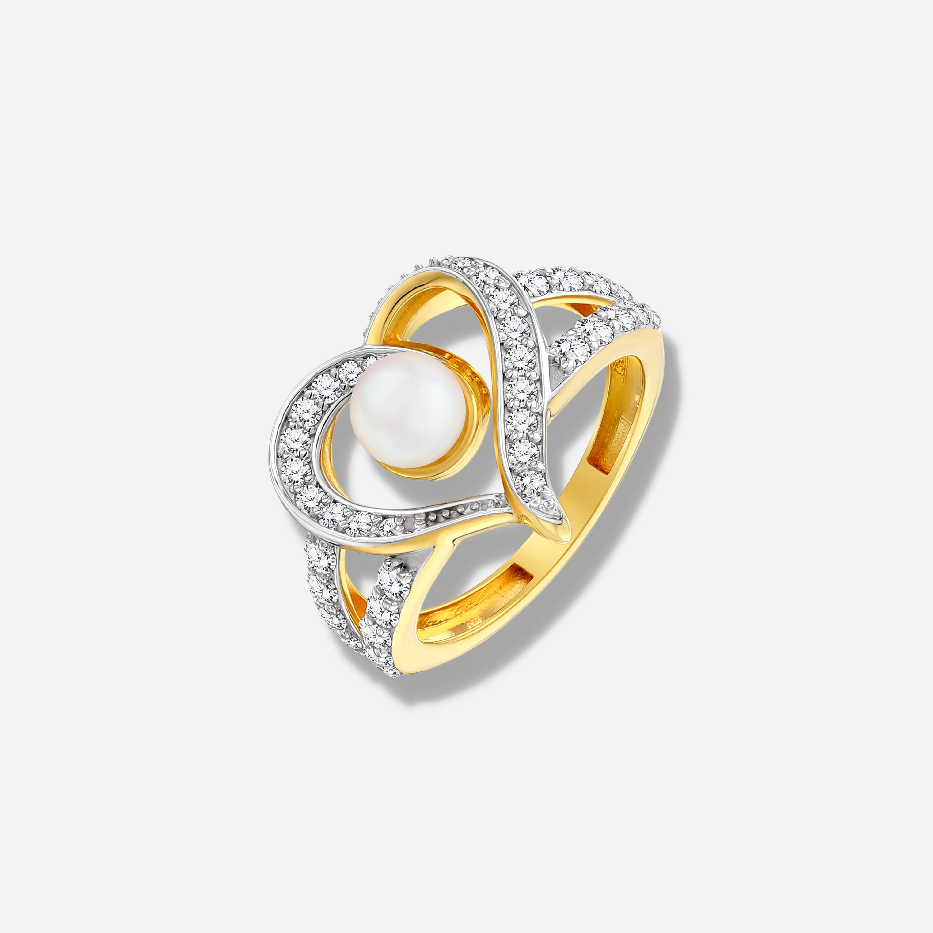925 STERLING SILVER RING WITH FRESHWATER PEARL