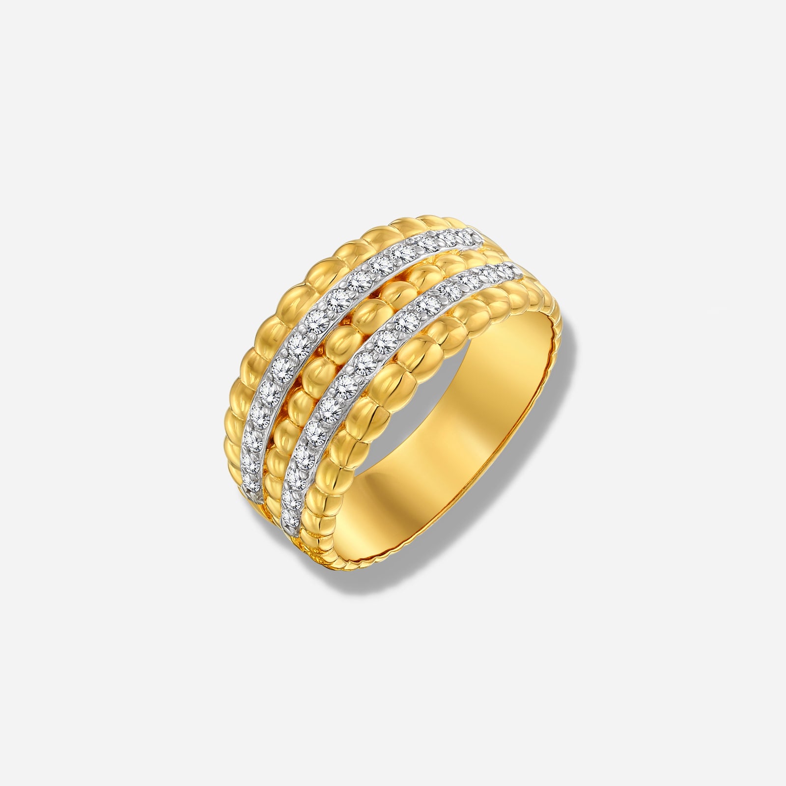 925 STERLING SILVER RING WITH CUBIC ZIRCONIA