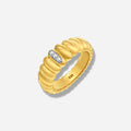 925 STERLING SILVER RING WITH CUBIC ZIRCONIA