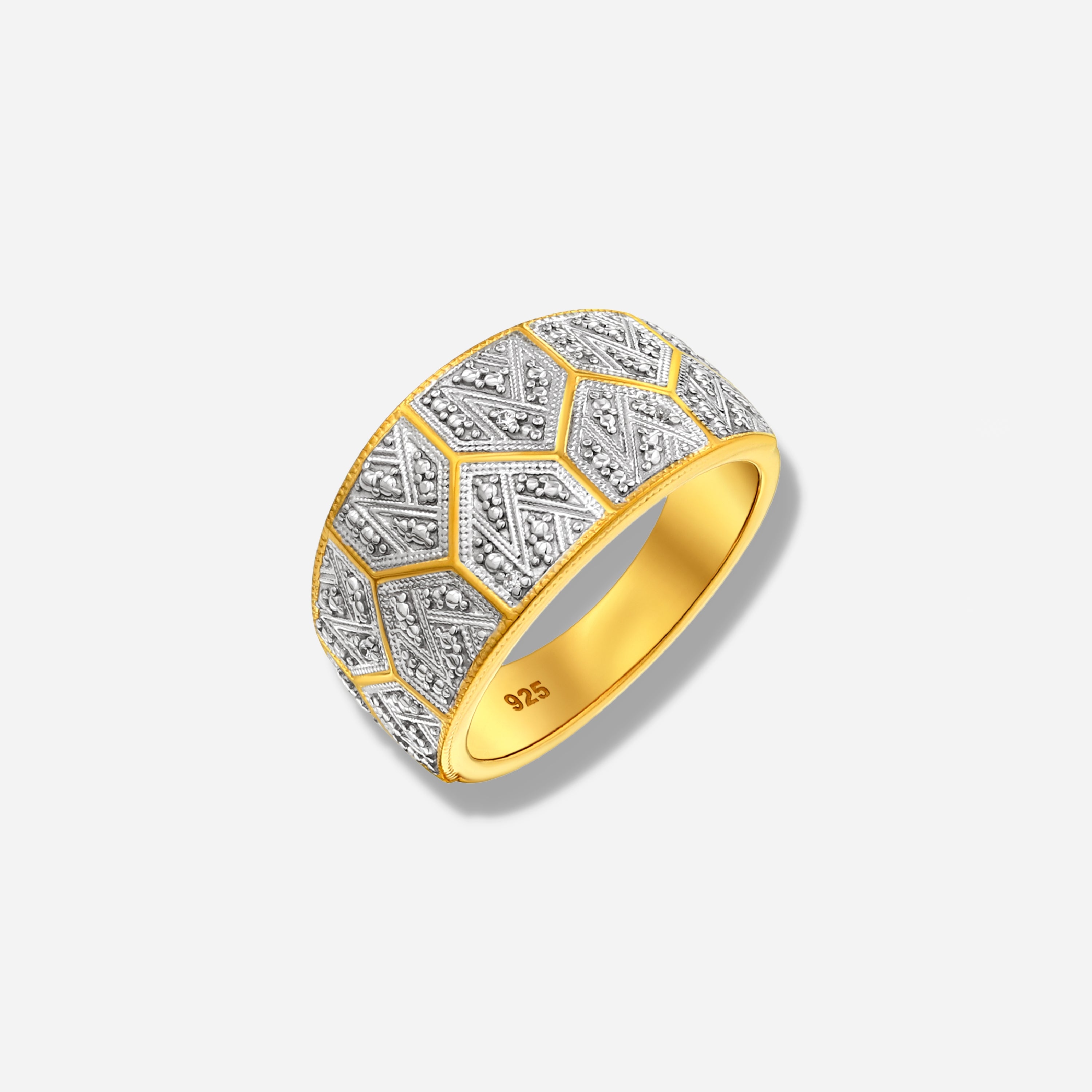 925 STERLING SILVER RING WITH CUBIC ZIRCONIA