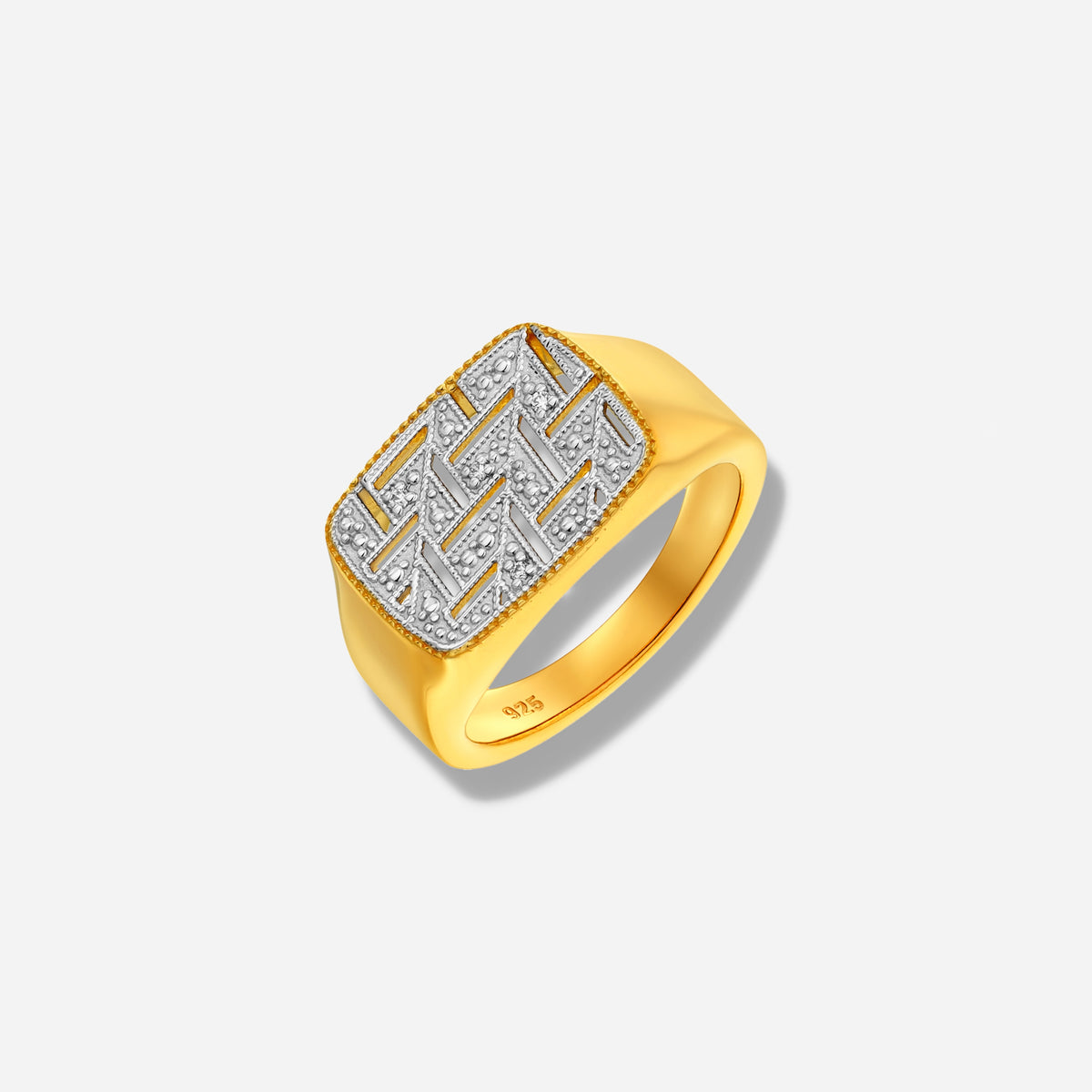 925 STERLING SILVER RING WITH CUBIC ZIRCONIA