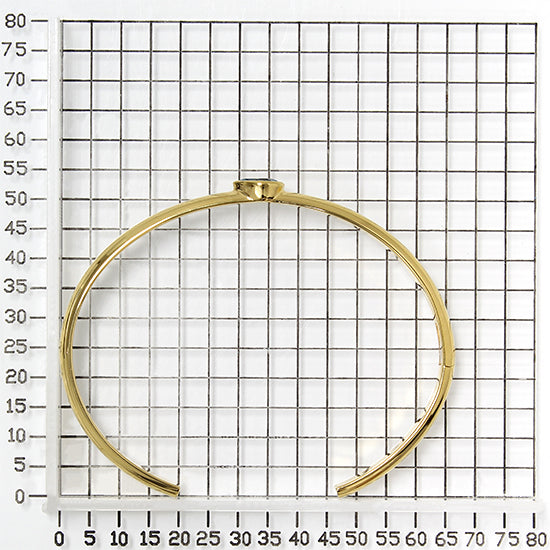 925 STERLING SILVER CUFF BANGLE WITH PERIDOT