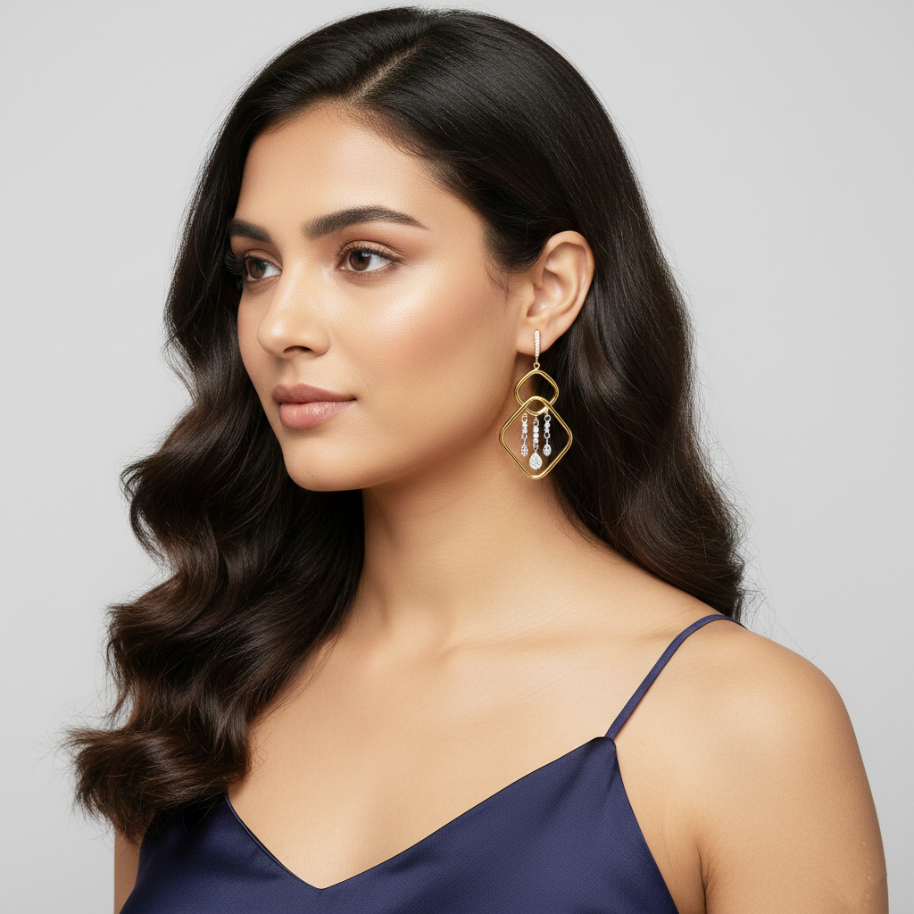 925 STERLING SILVER WATERFALL EARRINGS