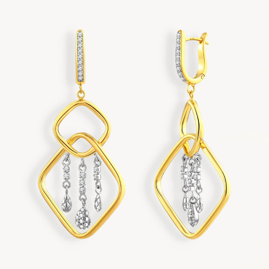 925 STERLING SILVER WATERFALL EARRINGS