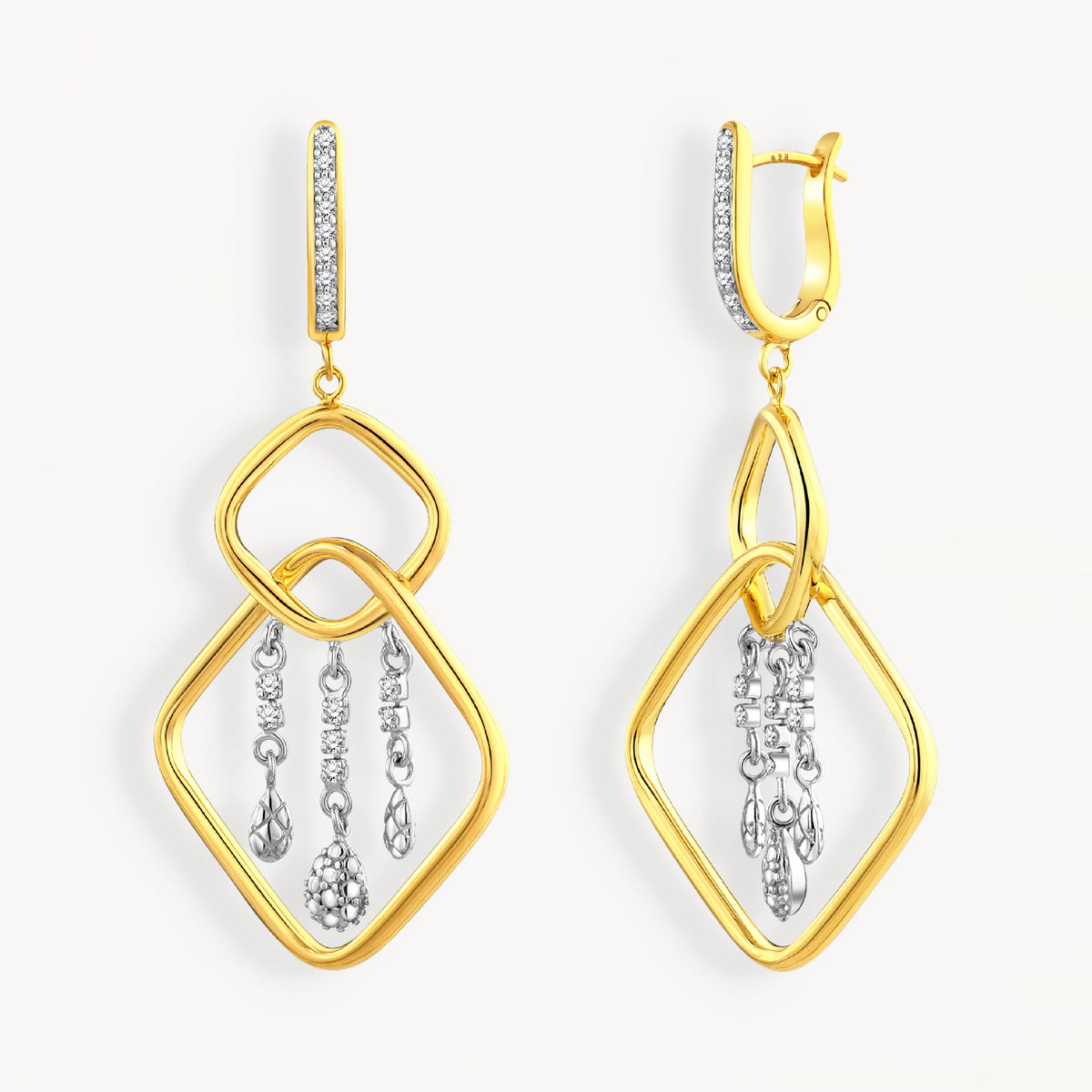 925 STERLING SILVER WATERFALL EARRINGS