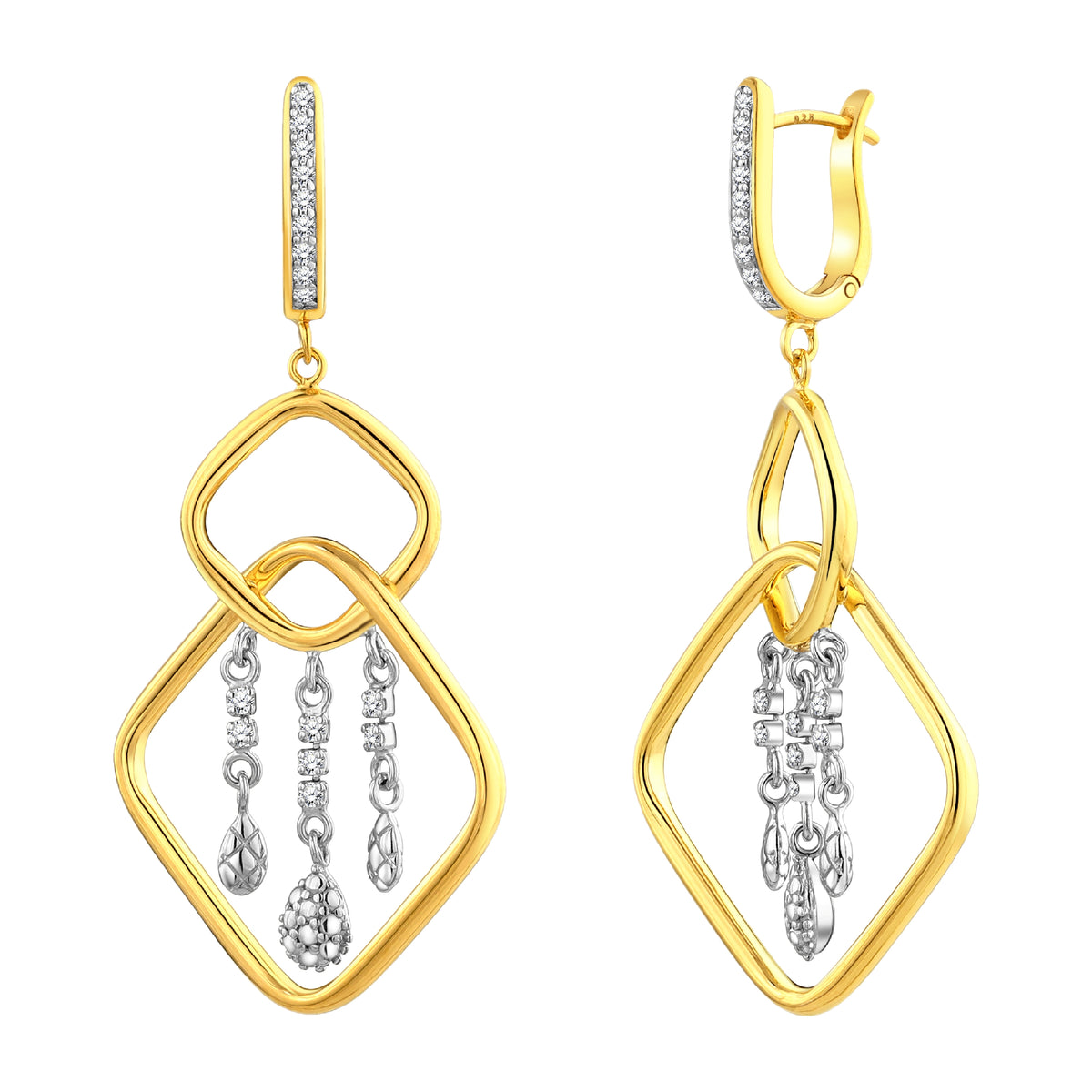 925 STERLING SILVER WATERFALL EARRINGS