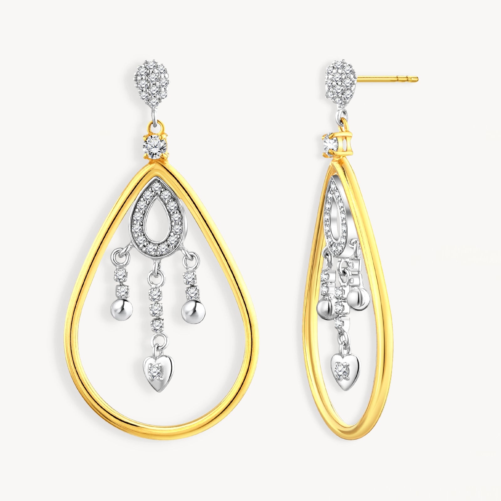 925 STERLING SILVER WATERFALL EARRIINGS