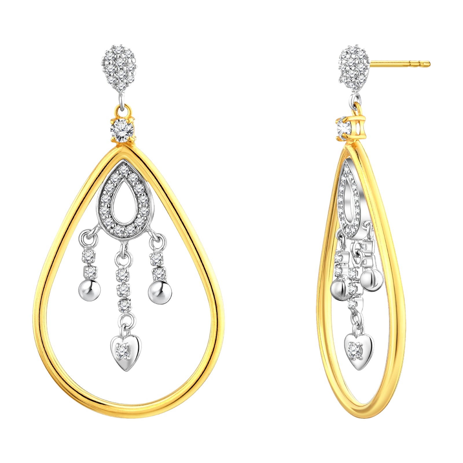 925 STERLING SILVER WATERFALL EARRIINGS