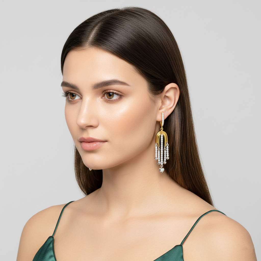 925 STERLING SILVER WATERFALL EARRINGS