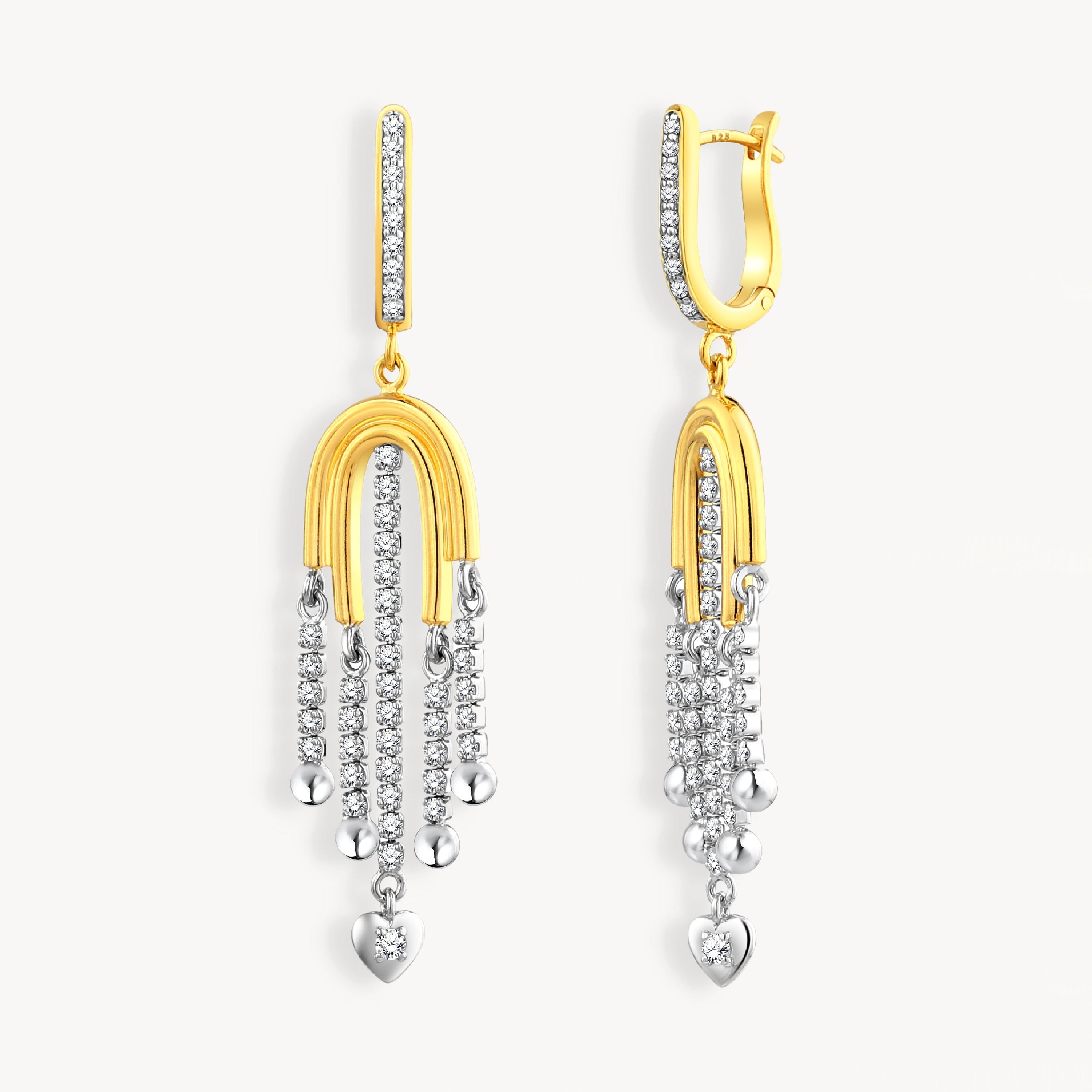 925 STERLING SILVER WATERFALL EARRINGS